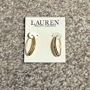Lauren Ralph Lauren Elegant Gold Hoop Earrings